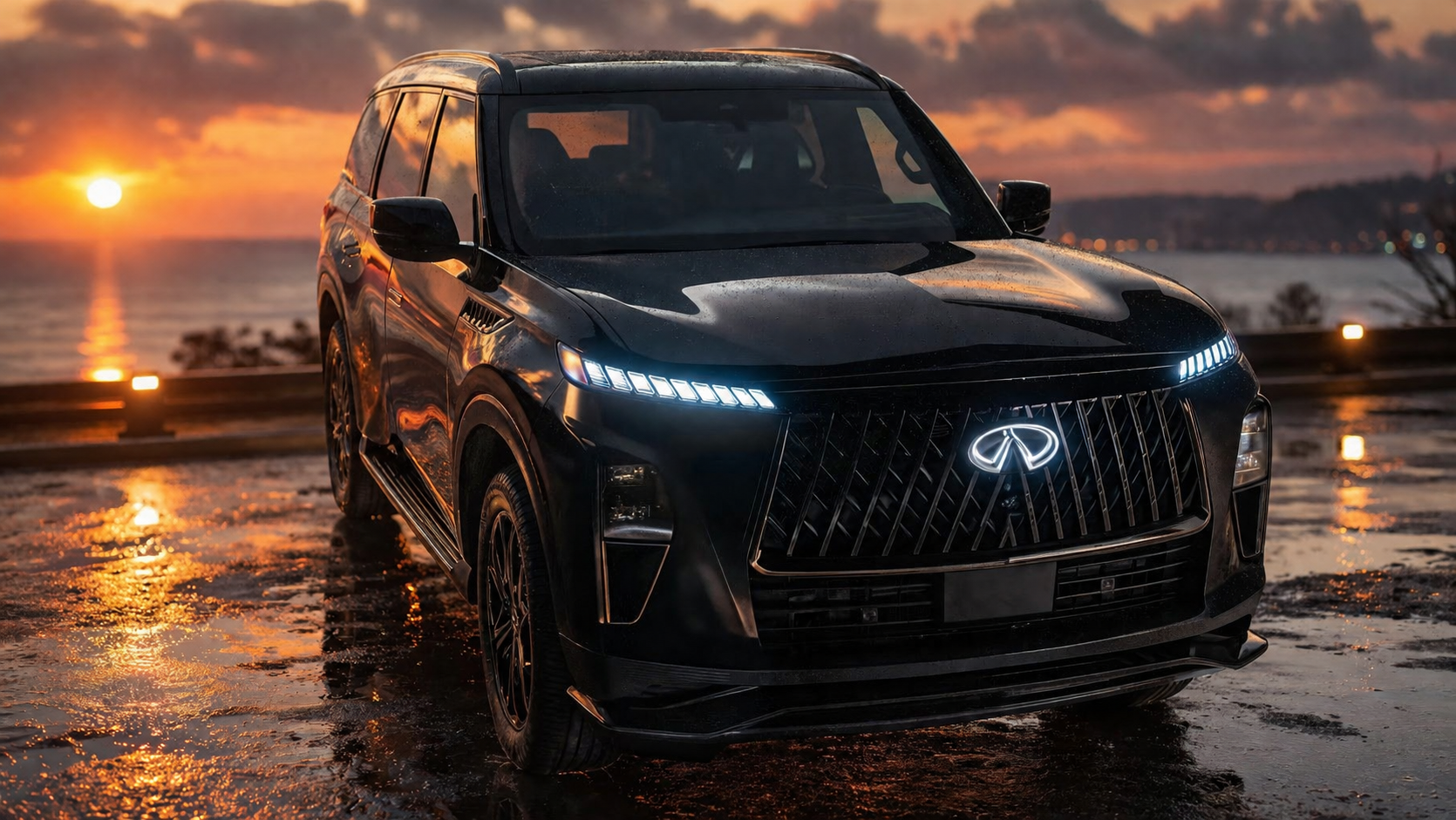 All black luxury SUV